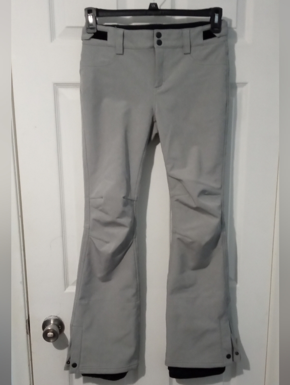 O'Neill Light Gray Wide-Leg Snow Pants
